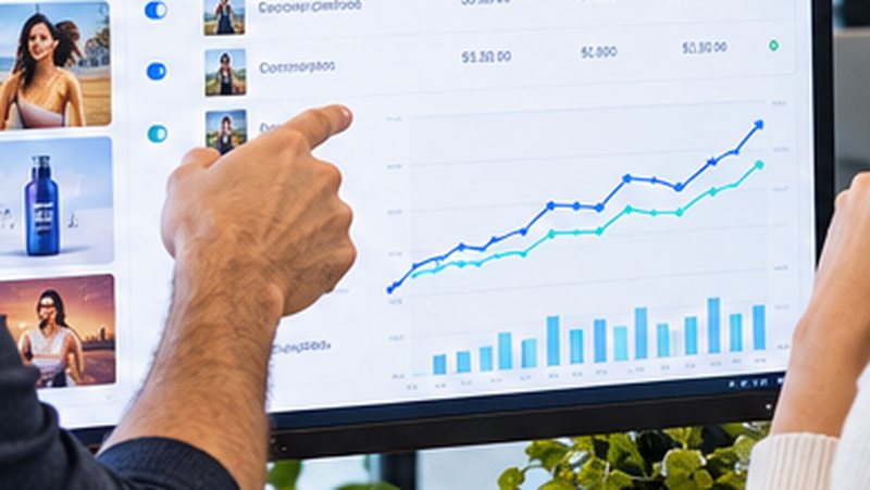 Performance charts showing results and cost per result